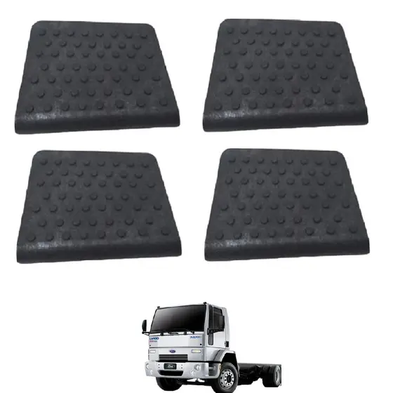 Kit 4 Tapetes Estribo Pequeno Grande Le Ld Ford Cargo G1 2422