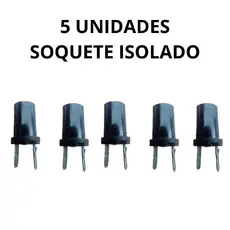 KIT 5 SOQUETE PAINEL ISOLADO LAMPADA 69 CAMINHÃO SCANIA VOLVO MB CARRO MOTO