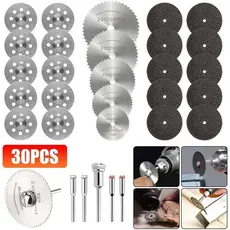 Kit 30 peças Disco Serra Circular Madeira Retifica E Furadeira Parafusadeira Conjunto de mini