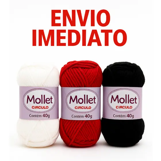 Lã Mollet Círculo 40g Para Tricô/Crochê