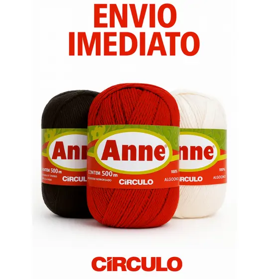 Fio Anne 500m Linha Círculo - Artesanato, Crochê e Tricô