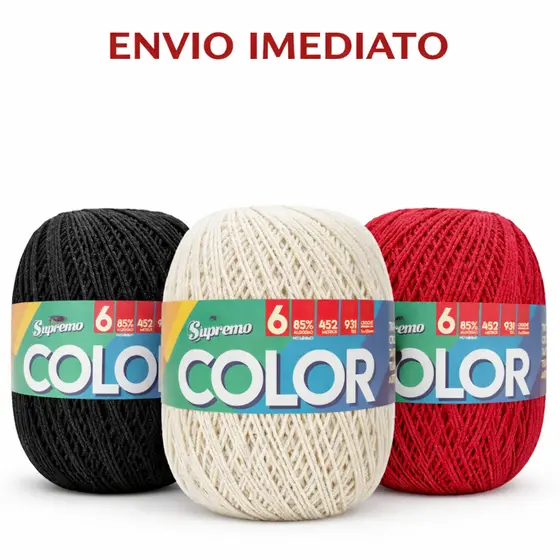 Barbante Supremo Color Nº6 400g Similar Barroco -  452m
