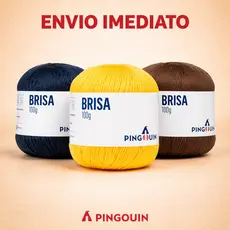 Fio/Linha Brisa Pingouin 500m 100g Acrílico - Artesanato/Crochê/Tricô