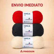 Lã Fio Pingouin Familia 40g - Tex 375 106 metros Artesanato/Tricô/Crochê
