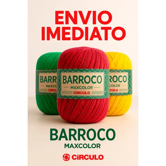 Barroco Maxcolor Círculo 200g Barbante Nº6 - Crochê/Artesanato