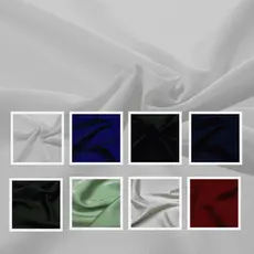 Tecido Gabardine Liso 100% poliéster 1,0 x 1,50 de largura - Jaleco - Roupas - Varias Cores