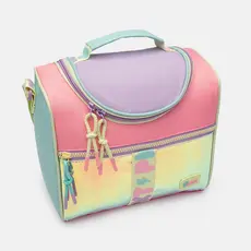 Lancheira Térmica Infantil Feminina Holográfica Color Block Puket