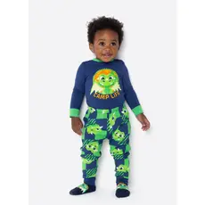 Pijama Manga Longa Viscolycra Bebê Menino Dragão Camping - Puket