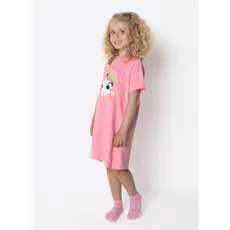 Camisola Manga Curta Algodão Menina Unicórnio Encantado - Puket