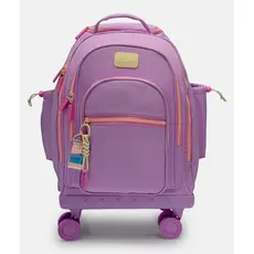 Mochila Mala de Viagem Feminina 40 Litros com Rodinhas 360 Al莽as de Transporte Lil谩s Puket