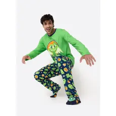 Pijama Manga Longa Algodão Masculino Dragão Camping - Puket