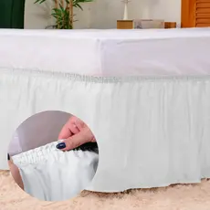 Saia Box de Cama Solteiro Casal Queen King Com Elastico e Toque Macio