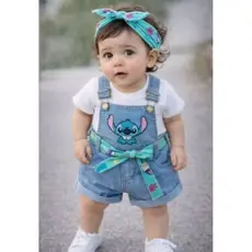 vestido infantil menina Bebê tamanho p M G para recém nascida alça ajustável elastico na cintura leve e confortável
