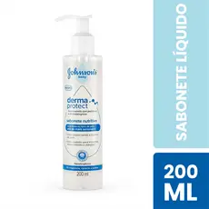 Sabonete Líquido Infantil Johnson's Baby Derma Protect Nutritivo Com 200ml