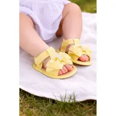 SANDÁLIA DE BEBÊ LAÇO PÉROLA BATIZADOS