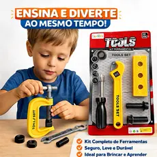 Ferramenta de Brinquedo Infantil Parafuso Chave Broca Parafuso 5 ou 7 Peças