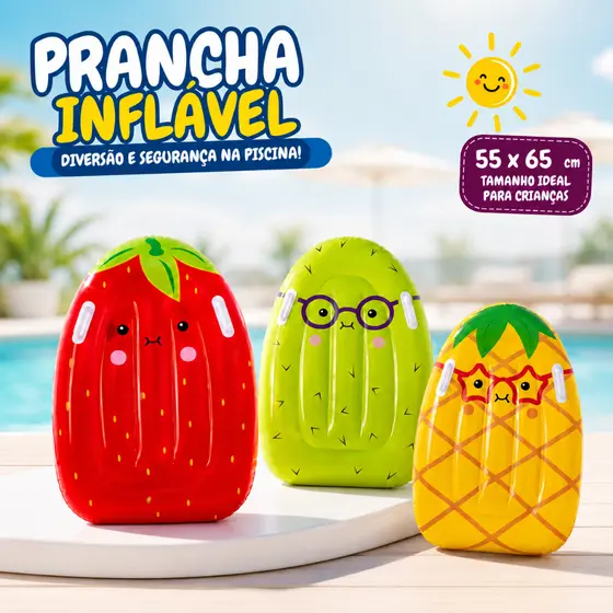 Prancha Boia Colchão Inflável com Alça Infantil  Piscina Praia Verão