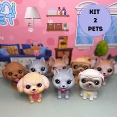 Miniaturas Cachorrinho Pet Mini Dog Cachorro de Estimação Brinquedo Colecionáveis