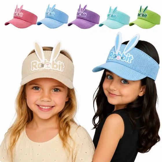 Viseira Infantil Rabbit Moda Verão Praia Piscina