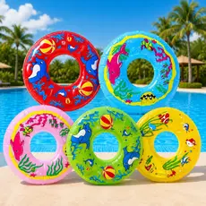 Boia Cintura Redonda Infantil Peixinhos Piscina E Praia 70CM