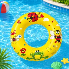 Boia Infantil Cintura Anel  Redonda Inflável  Abelhinha Piscina Praia