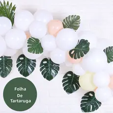 Kit 4 Folha Artificial Verde Planta Artificial Decoração De Casamento Jardim Promoção