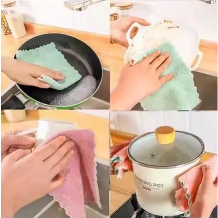 Kit C/30 Super Absorvente Pano De Prato Microfibras Artigos De Cozinha Pano De Alta Qualidade