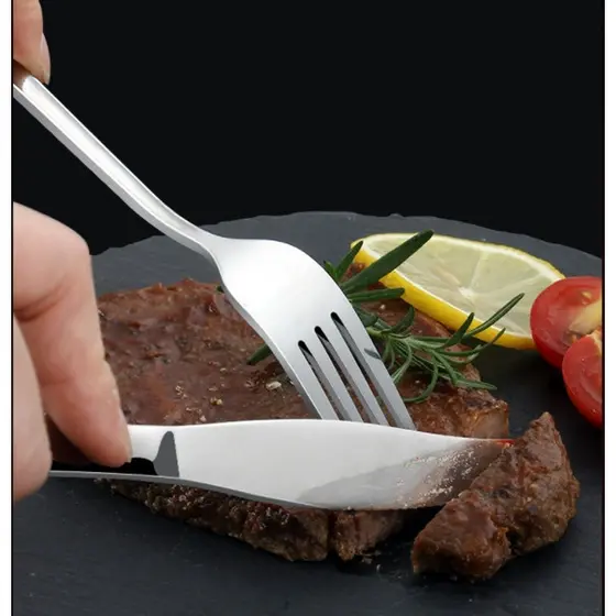 70g Jogo De Talheres Faca Inox De Mesa G C/6 Para Bares