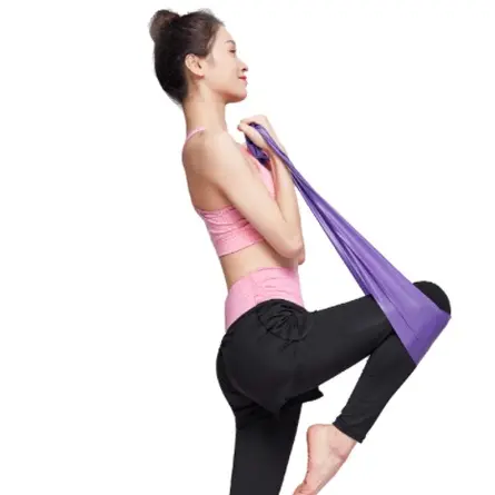 Faixa Elástica De Resistência Com 1,5m Para Loga Pilates Fitness