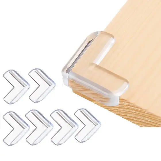 12 Peças Protetor De Quina Silicone Mesa Segurança Para Crianças E Bebes Proteção