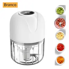 1 Pc Mini Processador Triturador Sem Fio Elétrico 250ML De Alimentos Para Legumes Alho Gengibre