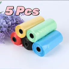 5 Refil Cata Coco Sacolas 75 Saquinhos Biodegradável Prático Rolo Saquinho Promoção