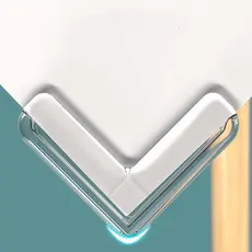 Kit 40 Protetores Quina De Mesa Em Silicone Com Adesivo Para Móveis Quarto Cozinha Promoção
