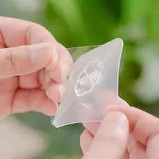 5 Pcs Gancho Adesivo Parede Transparente Multifuncional Autocolante