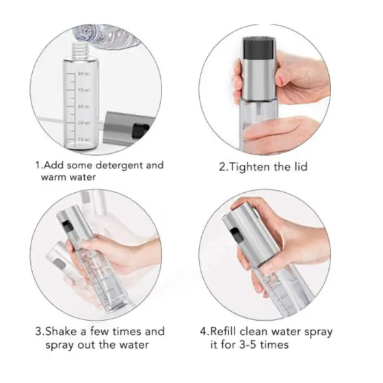 1 Spray Pulverizador Vidro  Borrifador Azeite Vinagreessenciais De Cozinha
