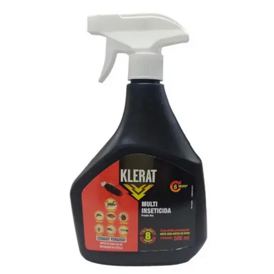 Klerat Multi Inseticida Spray 500ml - Eficácia Prolongada e Sem Odor Forte