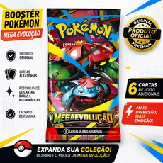 Booster Pokemon Coleção Mega Evolução Lacrado 6 Cartas
