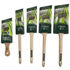 Kit 5 Pincel Trincha Angular Recorte Profissional Condor