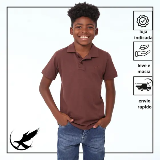 Camisa Básica Polo Infantil