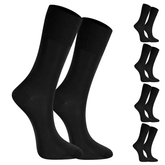Kit 5 Pares de Meia Social Masculina Clássica Preta Cinza Calcanhar Verdadeiro 39 a 43 Selene marrom