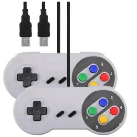 Controle Joystick Super Nintendo SNES Joystick Controle USB Super Nintendo SNES para PC Mac Linux