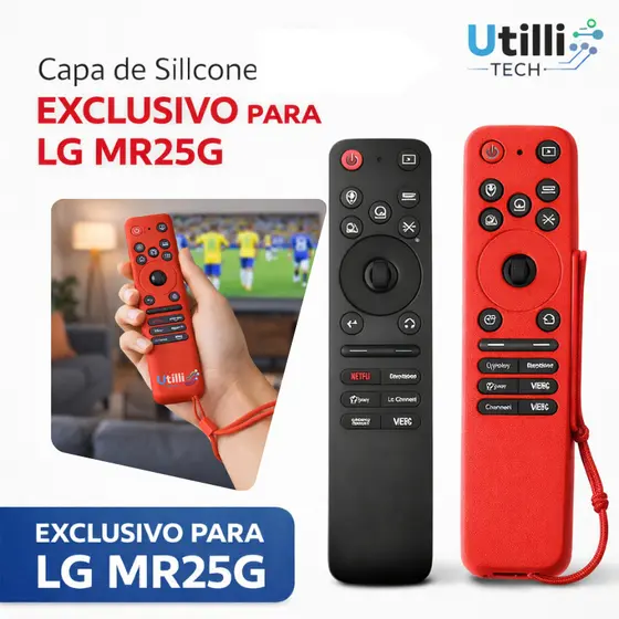 Capa Capinha De Silicone Para Controle Remoto Tv LG MR25G Smart Magic