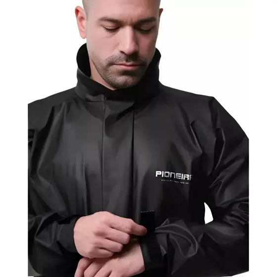 Conjunto Capa Chuva Show Passeio Moto Emborrachada Impermeável - Feminina Masculina Premium Pioneira
