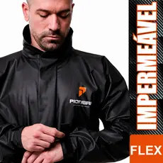 Capa De Chuva Motoboy Motociclista Motoca Calça Jaqueta Poliéster Pvc Resistente - Premium Pioneira