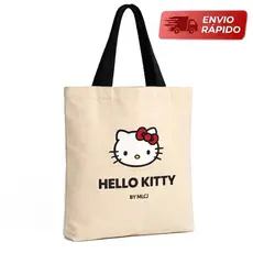 Ecobag Hello Kitty - Sustentável, Versátil e Resistente em Linho Cru