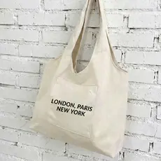 Eco Bag Linho Cru Com Bolso Frontal Tote Bag Premium