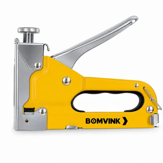 Grampeador Profissional Manual Tapeceiro Estofador 3 em 1 para Madeira Tela Artesanato