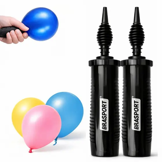 Bomba Ar Manual Portátil Festa Encher Bexiga Balões Inflador
