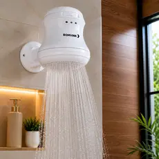 Chuveiro Elétrico com Ducha 6000W 220V Banho Quente Fácil Instalação
