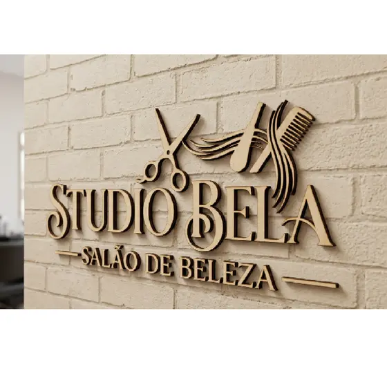 Sua Logomarca Em MDF 70cm